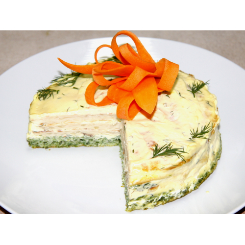 Торт закусочный БЕЛОСНЕЖКА (овощной)