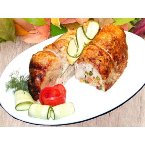 Мясной рулет НАПОЛЕОН с овощами