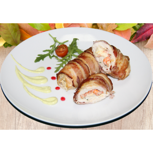 Рулетик из курицы ВАМ И НЕ СНИЛОСЬ с креветками Рулетик из курицы ВАМ И НЕ СНИЛОСЬ с креветками