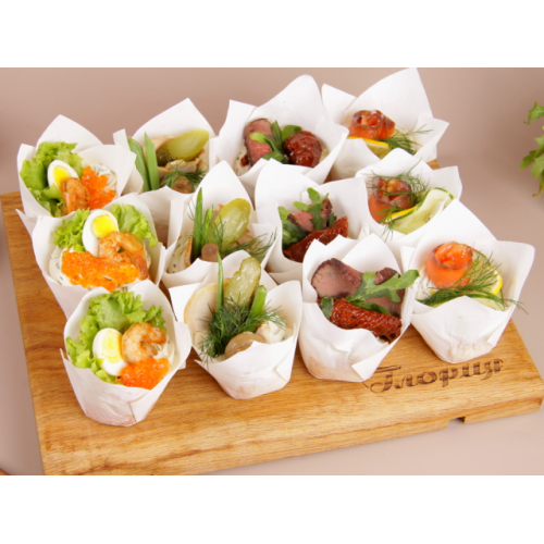 Сет КАПКЕЙКОВ (икрой/креветкой, с семгой, с бужениной, с ростбифом) Сет КАПКЕЙКОВ (икрой/креветкой, с семгой, с бужениной, с ростбифом)