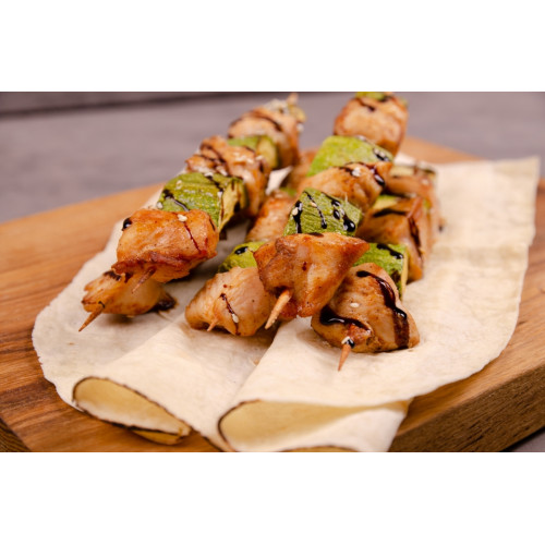 Шашлычок из филе курицы с цукини Шашлычок из филе курицы с цукини