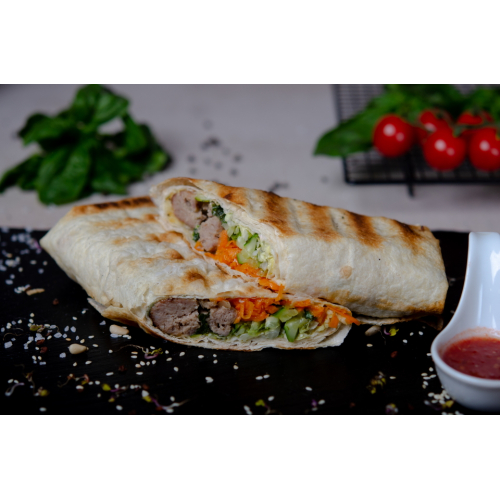 Шаурма ПО-КАВКАЗСКИ (кебаб свино-говяжий) 350 гр Шаурма ПО-КАВКАЗСКИ (кебаб свино-говяжий) 350 гр