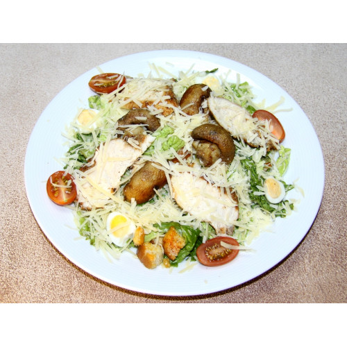 Салат ЦЕЗАРЬ с курицей и грибами