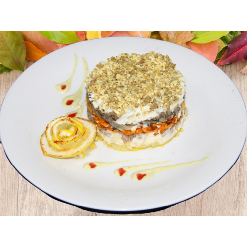 Салат СЕЛЬДЬ ПОД ОРЕХОВОЙ ШУБКОЙ Салат СЕЛЬДЬ ПОД ОРЕХОВОЙ ШУБКОЙ