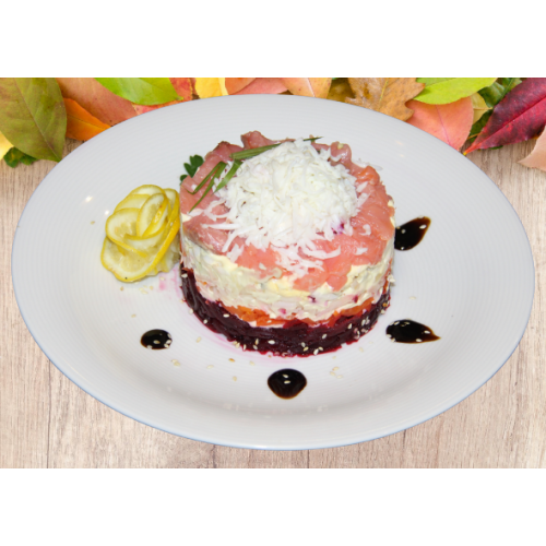 Салат СЕМГА НА ШУБЕ Салат СЕМГА НА ШУБЕ