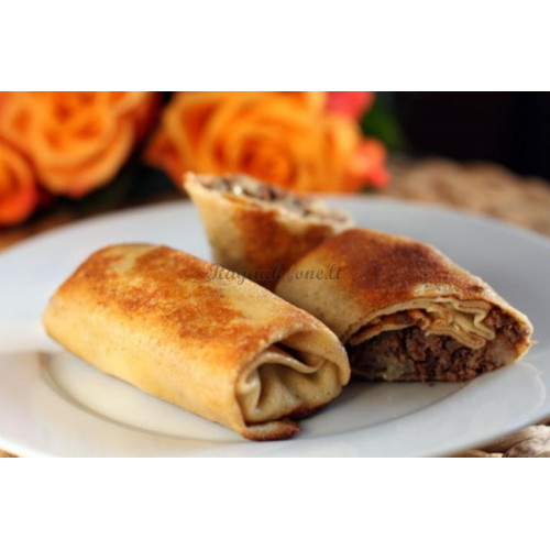 Блинчики с сыром и ветчиной Блинчики с сыром и ветчиной